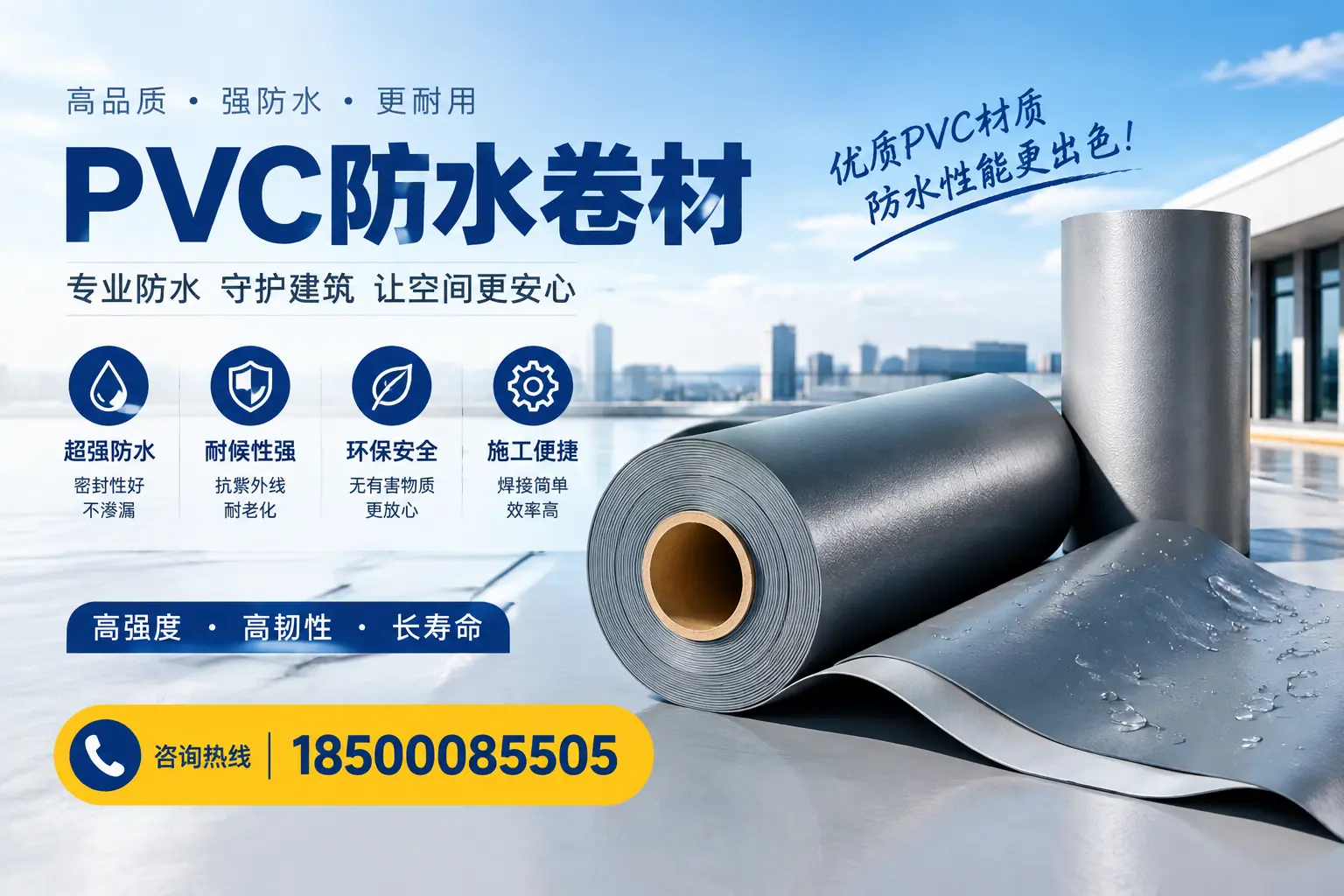如何判断PVC防水卷材的质量优劣？毕节选购技巧